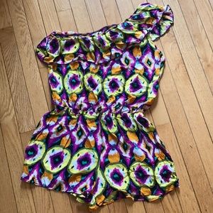 BJEWEL ONE SHOULDER SHORTS ROMPER